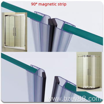 Shower Glass Door waterproof shower glass rubber seal